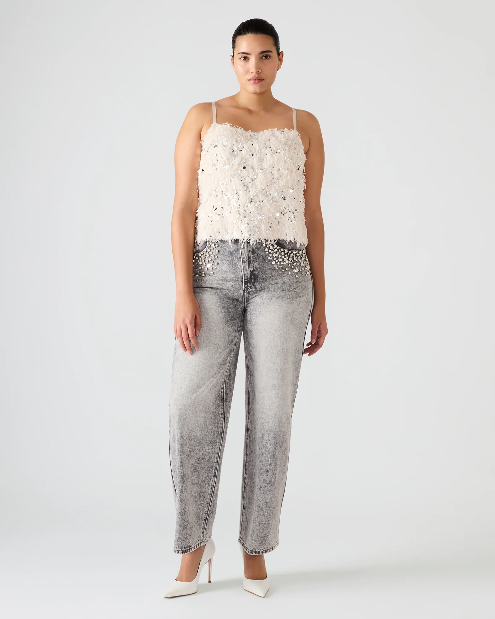 BLAKELYN FEATHER TOP IVORY