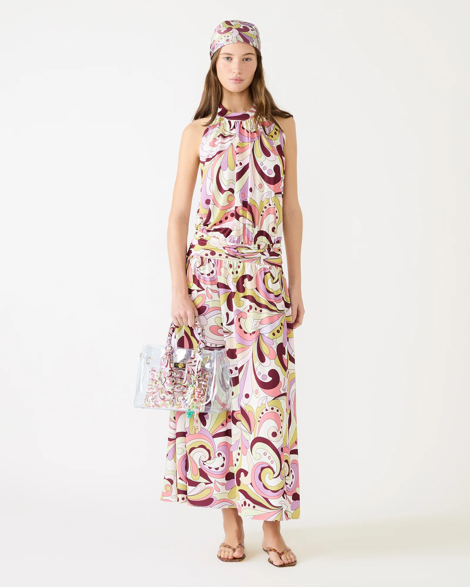 GALA DRESS PETAL PAISLEY