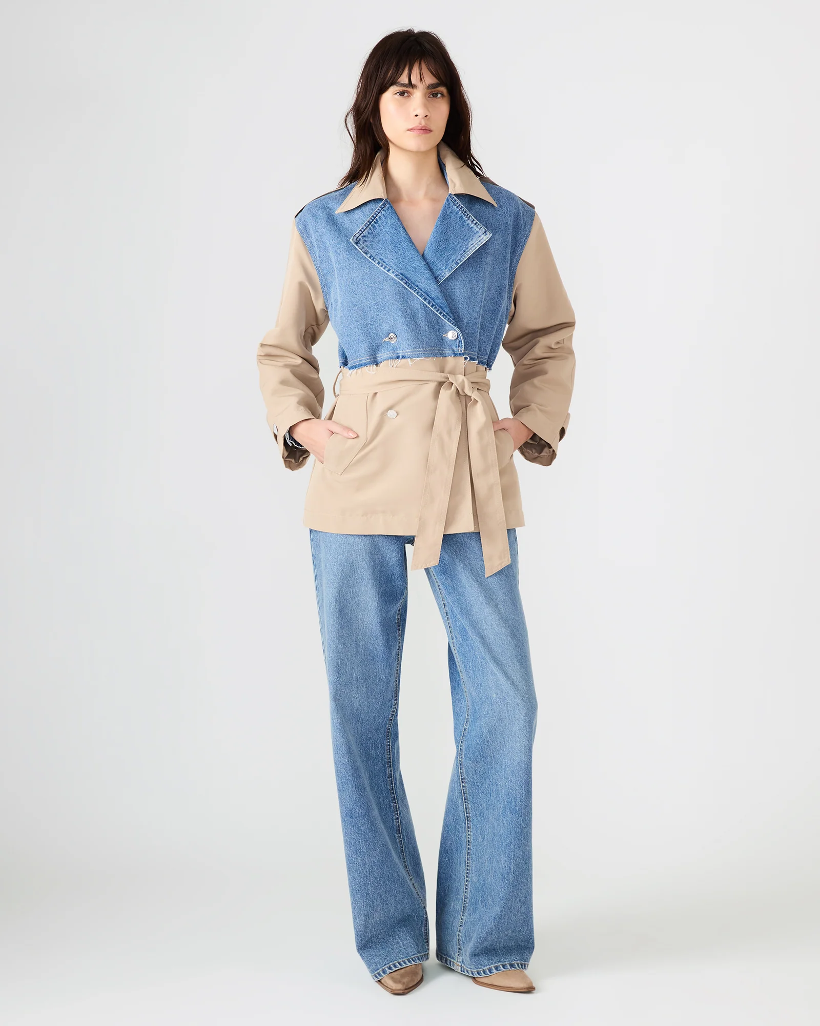 SHYLA COAT DENIM MULTI