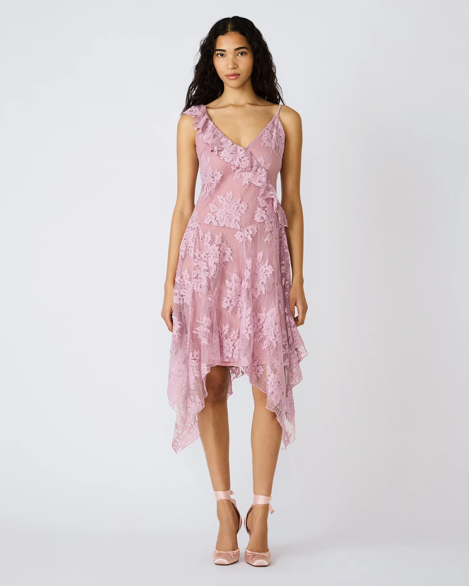 DARIELLA DRESS MAUVE SHADOWS