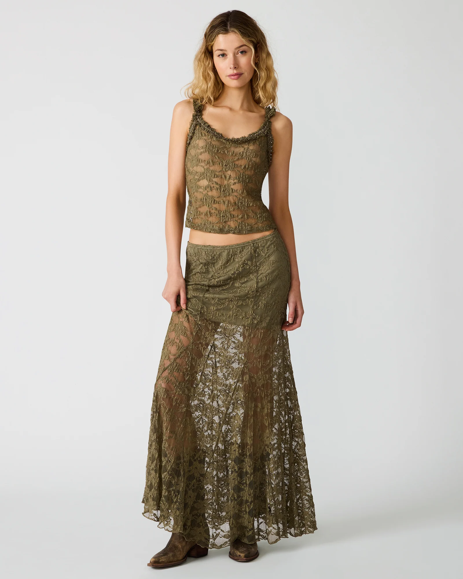 MIRABEL SKIRT MOUNTAIN GREEN