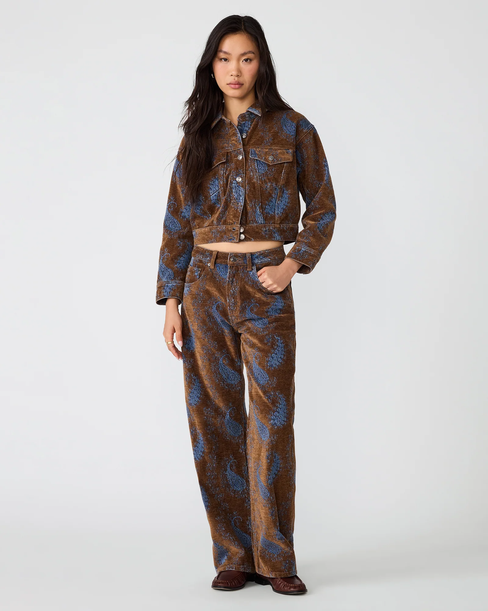 DOVE JACKET TEAL PAISLEY
